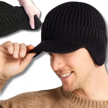 Čepice EdiBazzar čepice s kšiltem, černá, univerzální velikost