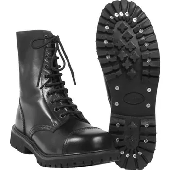 Těžké boty Boty INVADER vysoké 10 oček ČERNÉ (Boty INVADER vysoké 10 oček ČERNÉ)