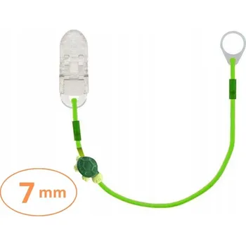 Jednoduchý klip na sluchadlo pro malé aparáty – zelený se želvičkou