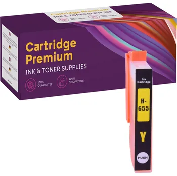 Žlutá cartridge / inkoust do tiskárny HP DeskJet 3525 4615 4625 5525 6525 655XL
