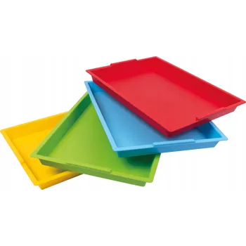 Velký plastový tác BAREVNÝ 40,5 x 30,5 x 4 cm