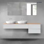 Oltens Vernal sada koupelnového nábytku 180 cm s horní deskou, matná šedá/dub 68598700