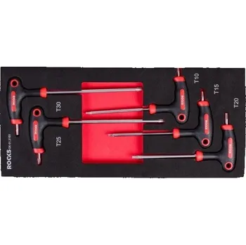 SADA TORX IMBUSOVÝCH KLÍČŮ S RUKOJETÍ, 5 KS OK013103 ROOKS