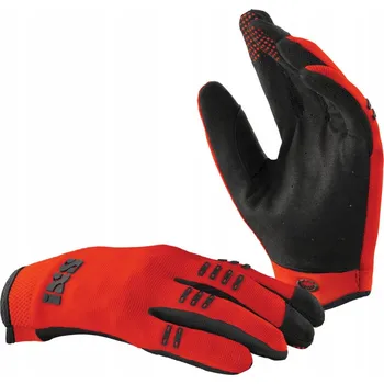 Cyklistické rukavice Cyklistické rukavice iXS S červené (červená)