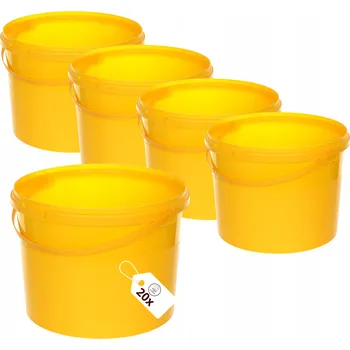 kbelík Kbelík BenBow s víkem 10l žlutý 20x10l