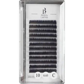 Umělé řasy Řasy pro prodlužování Beauty Lashes Mink Matt 7 mm 0,05 C