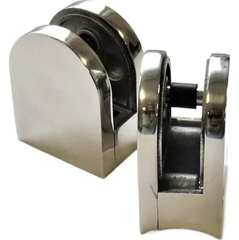 Zábradlí DRŽÁK SKLA NEREZOVÝ 40X50 NA TRUBKU LEŠTĚNÝ OCEL 304