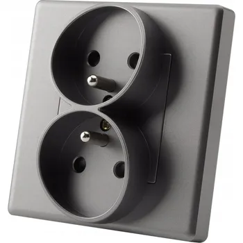 Elektrická zásuvka Elektrická zásuvka MIUUN Elektrická Zásuvka šedá