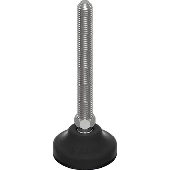 Příslušenství k zahradní technice Noha nerezová výkyvná s plastovou patkou 50-M14x100mm