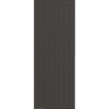 Rohožka VidaXL Rohožka Stripe Černá a šedá 115x300 cm