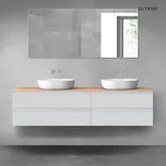 Oltens Vernal sada koupelnového nábytku 180 cm s horní deskou, matná šedá/dub 68560700
