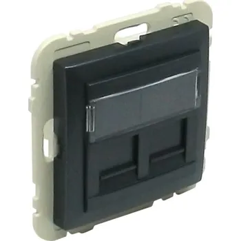 Elektrická zásuvka Internetová zásuvka nástěnná Efapel šedá