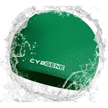 Plavecká čepice Plavecká čepice pro dospělé Silikonová CybGene odstíny zelené