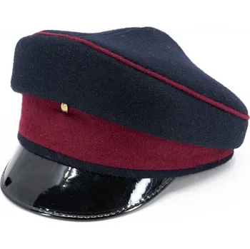 Čepice Brigadýrka BRITSKÁ dámská TMAVĚ MODRÁ-PURPUROVÁ (Brigadýrka BRITSKÁ dámská TMAVĚ MODRÁ-PURPUROVÁ)