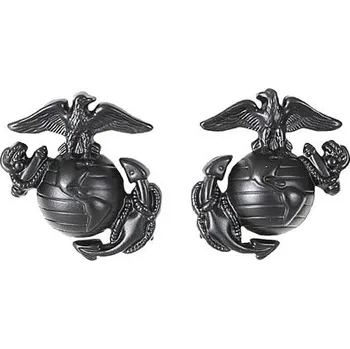 Odznak SUBDUED MARINE CORP GLOBE & ANCHOR ČERNÝ (Odznak SUBDUED MARINE CORP GLOBE & ANCHOR ČERNÝ)