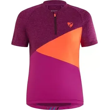 cyklistický dres Dres Ziener NACIS JR purple orange velikost 128