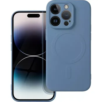 Pouzdro na mobilní telefon Pouzdro Protect MagSilicone Case iPhone 14 Pro Světle modré