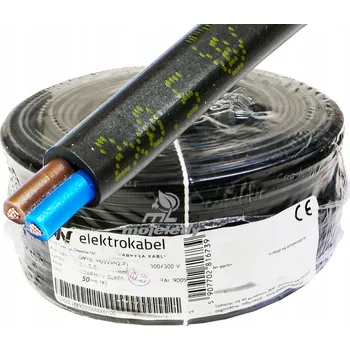 elektrický kabel Kabel OMYp 2x0,5mm 300/300V Měděný plochý vodič CU - 50m