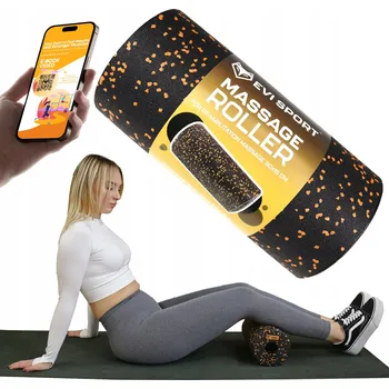 Pěnový válec Hladký váleček EVI 30 cm x 15 cm černý