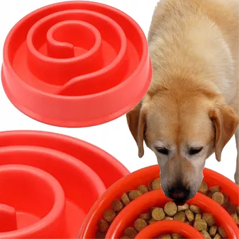 Miska pro psa Jedna plastová miska Mawe červená 0,5 l