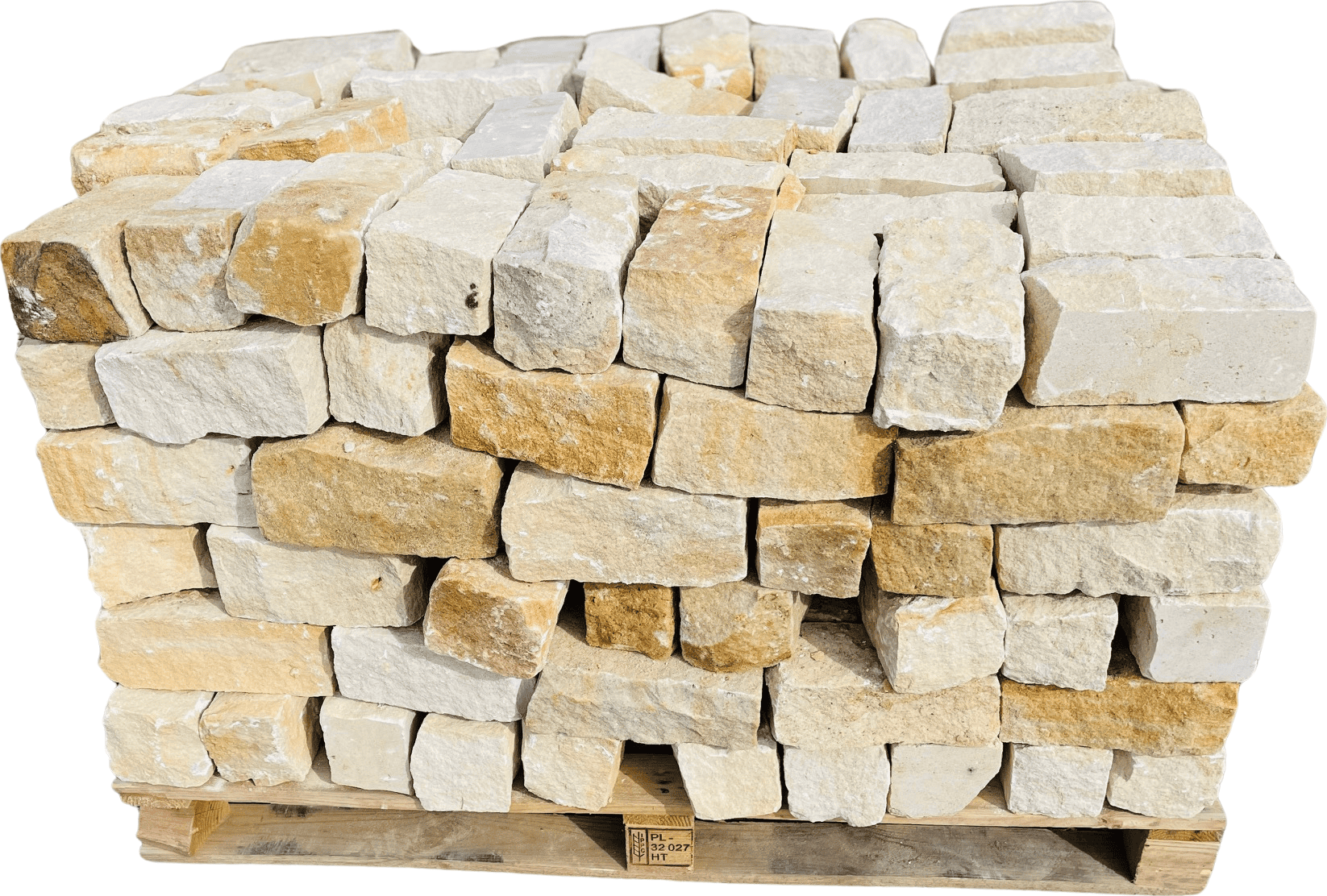 Pískovec Dora - zdící bloky 10 x 10 cm, délka 20 - 25 cm