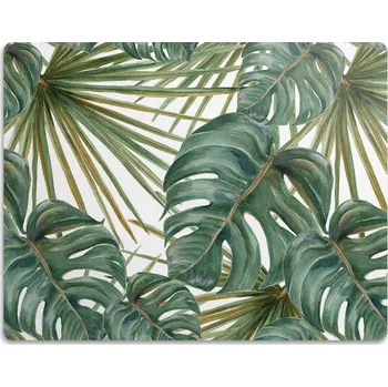 Obraz Ochranná podložka pod misku - Egzotické listy, 45x35 cm