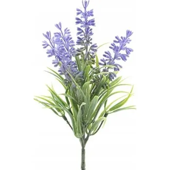 umělá květina Umělá levandule svazek fialových květů s listy