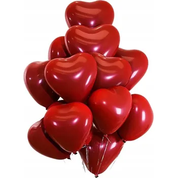 Svatební dekorace Balónky srdce červené 50 kusů svatební hostina svatba