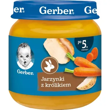 Dětská výživa Gerber Příkrm Zelenina s králíkem pro děti 125g