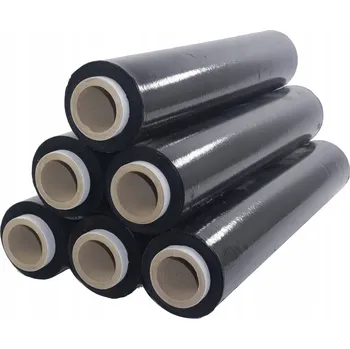 Obalový materiál Černá strečová Fólie , černá strečová fólie, 2,5 kg - 6 Ks .