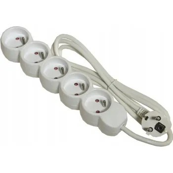 Napájecí kabel Prodlužovací Kabel přívodní kabel DMP 1,5 m 5 ks bílý