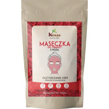 Pleťová maska Kvaas Pleťová maska s růží 100g