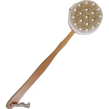 Koupelový kartáč Adonis Kartáč s masážními výstupky s rukojetí hnědý