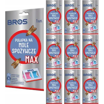 Přípravek proti hmyzu BROS Past na potravinové moly MAX - Na samce i samice Sada - 10 ks