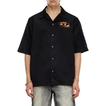 Pánská košile KOŠILE DIESEL S-STAN-BLEACH SHIRT BLACK 1