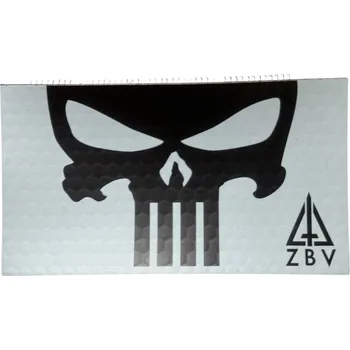 Nášivka JTG Nášivka na suchý zip Punisher MILSPEC IR TAB (plast 3D) - Infrared Patch, light-grey