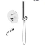 Sada Oltens Hamnes podomítkový vanový set se sprchou, chrom 36609100