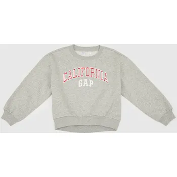 Dámská mikina GAP Dětská oversize mikina s logem - Holky GAP šedá 3257327