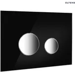Oltens Lule splachovací tlačítko, skleněné, černá/chrom 57201310