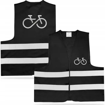 Cyklistická vesta Cyklistická vesta Odblaskowo L černá