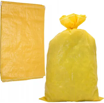 Pytle na odpadky Polypropylenový pytel Global Import žlutý 65x105 cm