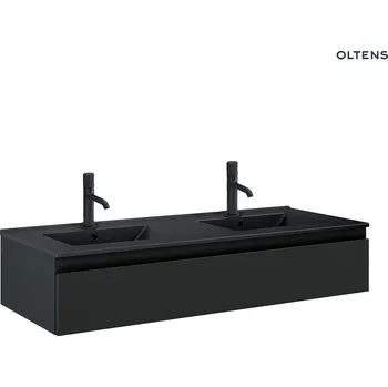Koupelnový nábytek Oltens Vernal umyvadlo se skříňkou 120 cm, matná černá 68011300