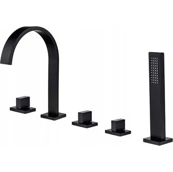 Vodovodní baterie Vanová a sprchová baterie na okraj vany Silla PURO černá