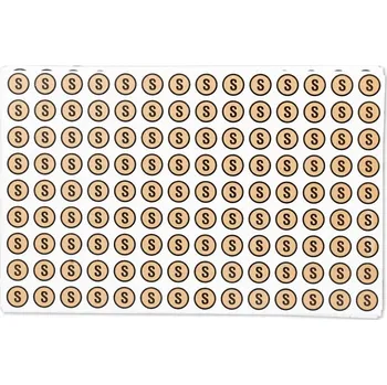 samolepka Samolepky s velikostí zlaté S 125 Ks/1 arch