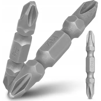 Bit OBOUSTRANNÝ BIT DO ŠROUBOVÁKU PH2 50 mm MAGNETICKÝ KONEC PRO VRTAČKU 1/4" Dlouhý