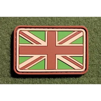 Nášivka Nášivka vlajka velká BRITÁNIE velcro plast MULTICAM (Nášivka vlajka velká BRITÁNIE velcro plast MULTICAM)