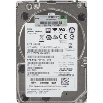 Interní pevný disk HP 3PAR 791436-003 1.2TB 10K SAS-2 2.5'' STHB1200S5xeN010