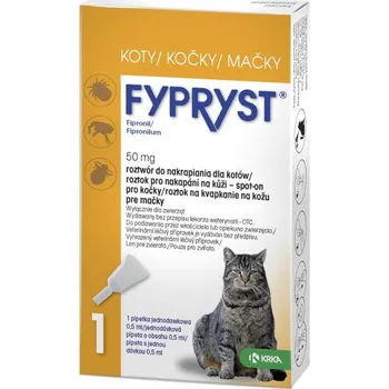 Antiparazitikum pro psa KRKA, d.d., Novo Mesto Fypryst spot on a.u.v. (kočka) sol 1x0,5 ml