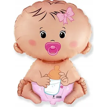 Balónek Fóliový balónek 61 cm Miminko Holčička Baby Shower
