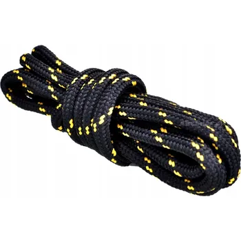 Tkaničky do bot ČERNÉ + ŽLUTÉ proužky Tkaničky do bot Outdoor Adidas Tkaničky 200 cm